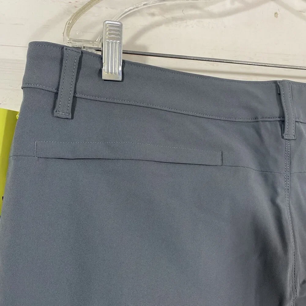 All In Motion Mens Performance Shorts Size 38 Gray Chino Pockets Stretch New